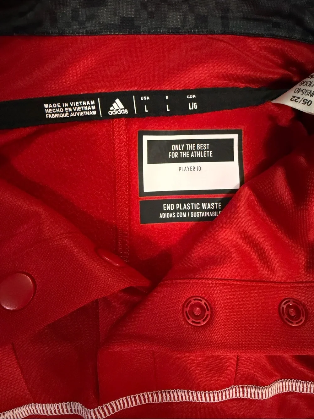 adidas Red Husker Quarter-Snap Pullover